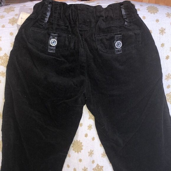 NWT Girls Size 6 Cherokee Black Velvet Pants - Picture 5 of 7